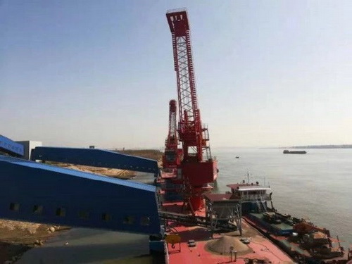 湖北一永久性砂石集并中心建成，總投資約2.5億元，年設(shè)計吞吐量360萬噸