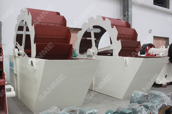 大型骨料生產線，為什么都選擇輪式洗砂機